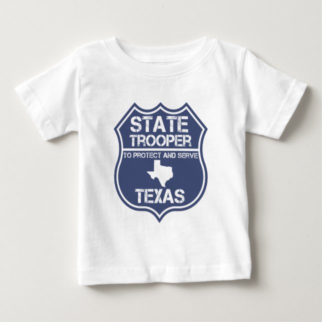 T-shirts Polícia estadual de Texas a proteger e servir (Frente)