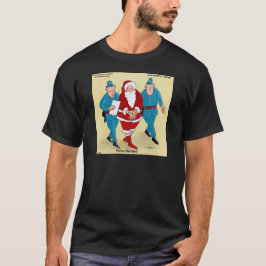 T-shirts Polícia Navidad: Papai Noel Foi Muito Mau