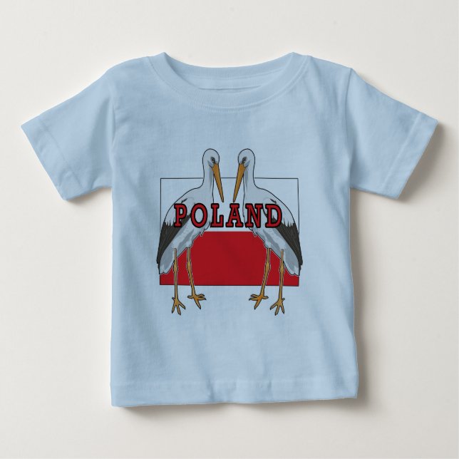 T-shirts Polônia de Storey Branco Polonês (Frente)