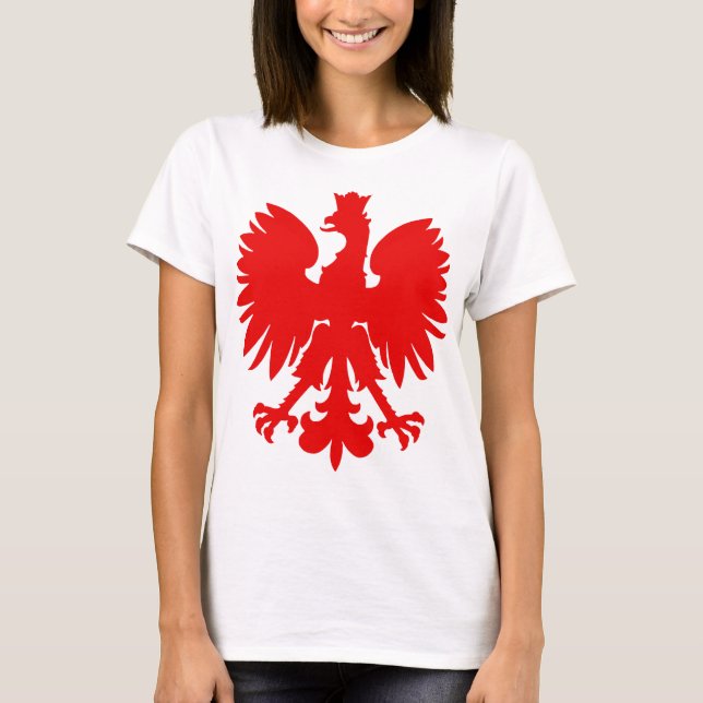T-shirts Polônia-GRANDE VERMELHO EAGLE-UL.ai (Frente)