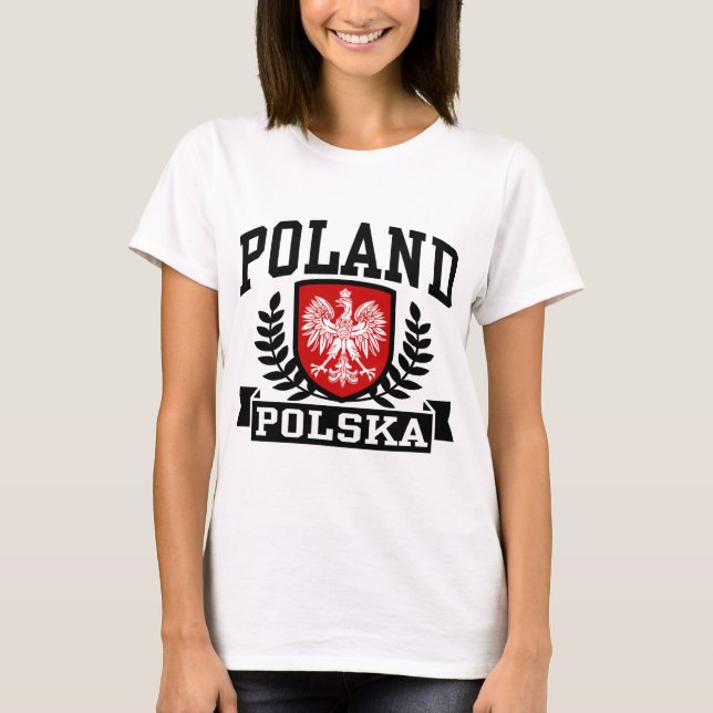 T-shirts Polônia Polska (Frente)