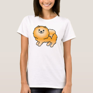 T-shirts Pombo Laranja Cachorro Pomerano