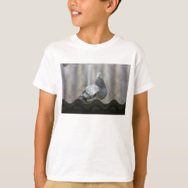T-shirts Pombo no telhado.