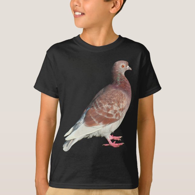 T-shirts Pombo Vermelho (isolado) (Frente)