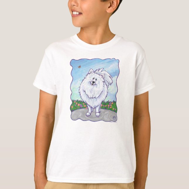 T-Shirts Pomeranas Brancas (Frente)