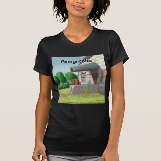 T-shirts Pomerânia em Granito (Romã) Divertido