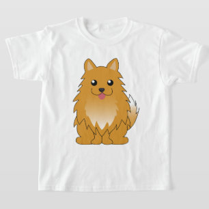 T-shirts Pomeranian alaranjado