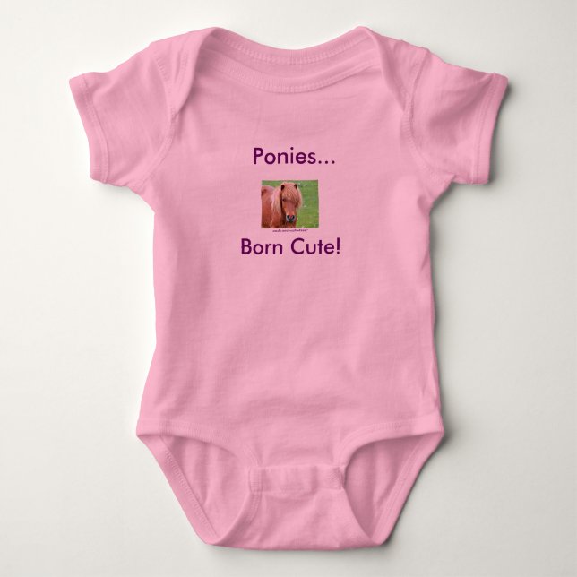 T-shirts Pôneis... Nascer giro! (Frente)