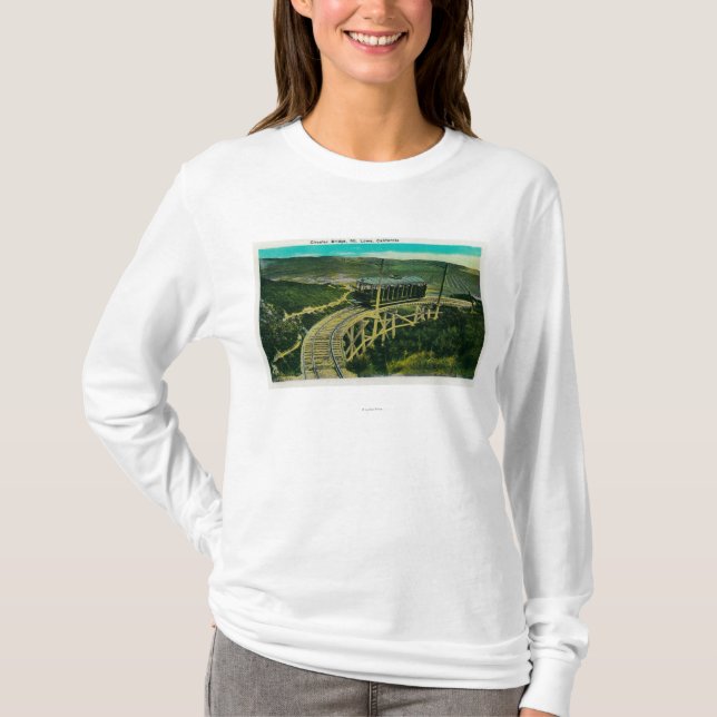 T-shirts Ponte circular, Mt. LoweMt. Lowe, CA (Frente)