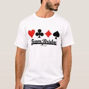 T-shirts Ponte da equipe (quatro ternos do cartão)