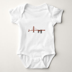 T-shirts Ponte da porta do ouro: Modelo 3D: