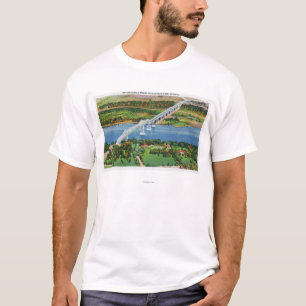 T-shirts Ponte de Rip van Winkle sobre o Rio Hudson