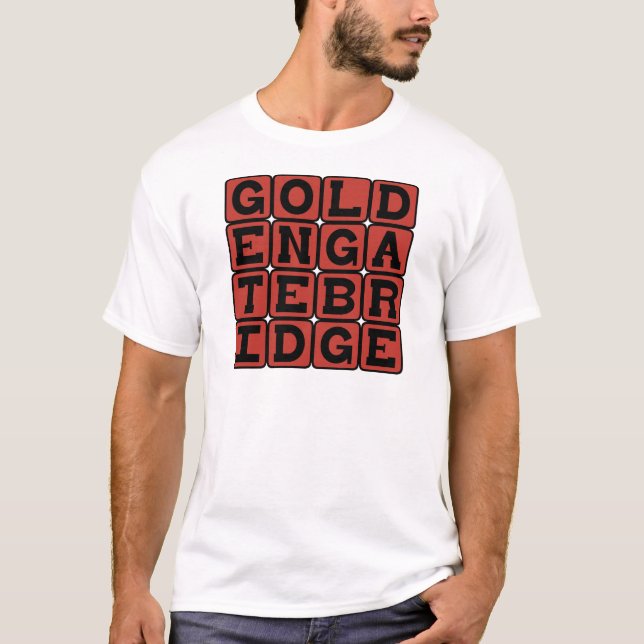 T-shirts Ponte Golden Gate, Marco de São Francisco (Frente)