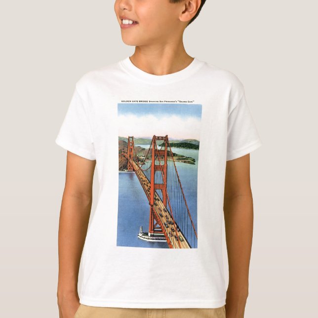 T-shirts Ponte ouro Gate, SF, Ca (Frente)