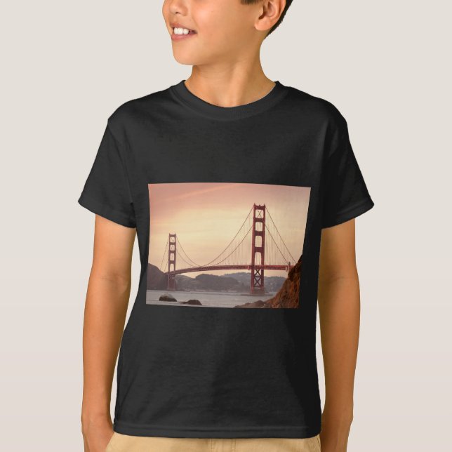 T-shirts Ponte Ouro Icônica Portão San Francisco Califórnia (Frente)