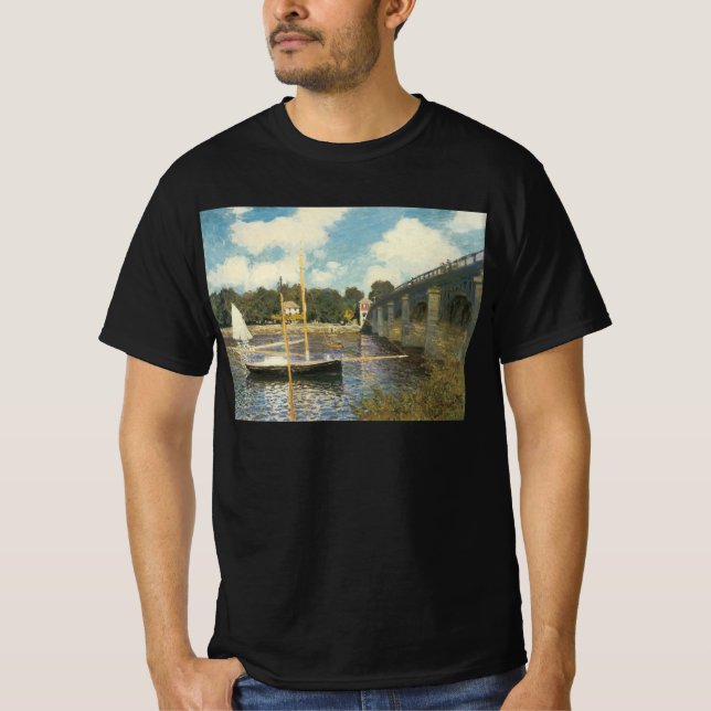 T-shirts Ponte Rodoviária na Argentina por Claude Monet (Frente)