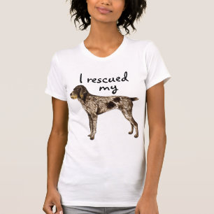 T-shirts Ponteiro Wirehaired alemão do salvamento