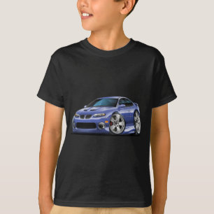 T-shirts Pontiac 2004-06 carro azul/cinzento de GTO