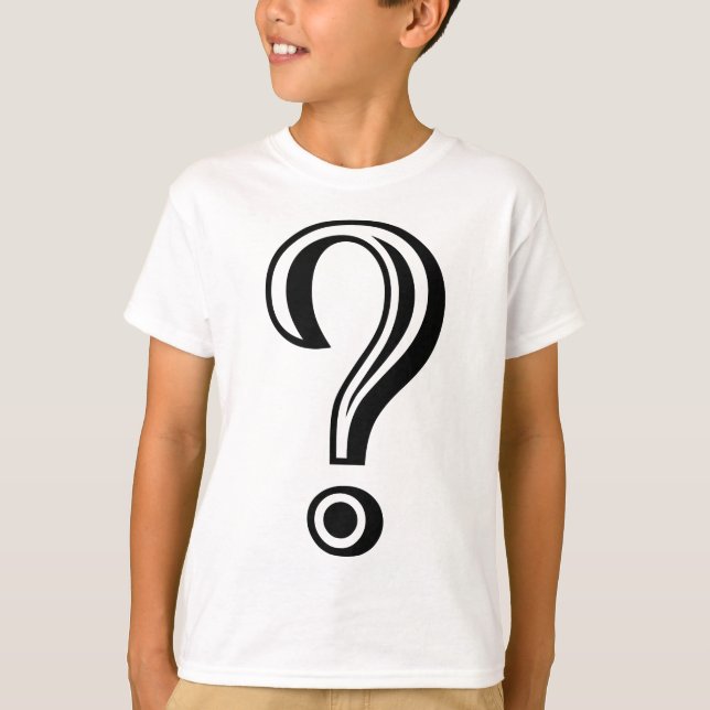 T-shirts Ponto de interrogação desmarcado (Frente)