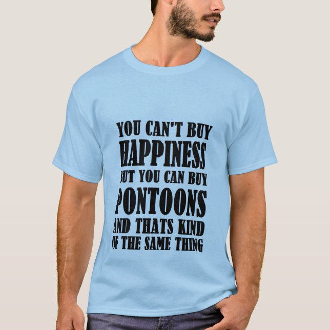 T-shirts pontoons=happiness (Frente)