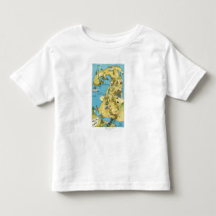 T-shirts Pontos dos desenhos animados do interesse em Cape