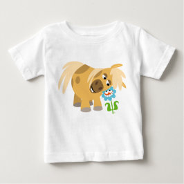 T-shirts Pony e camiseta-bebê de leite