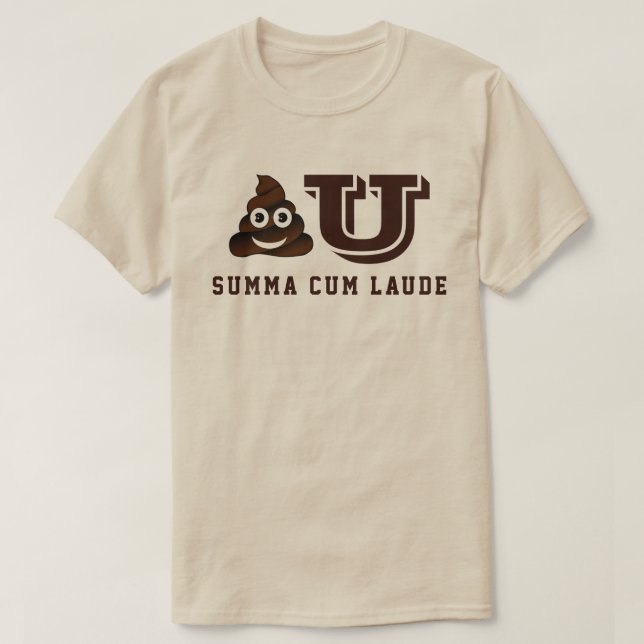 T-shirts Poo U Summa Cum Laude (Frente do Design)