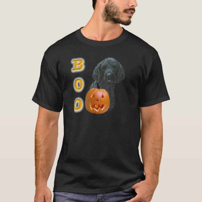 T-shirts Poodle (Revestido Preto) Boo (Frente)