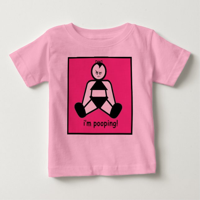 T-shirts Pooping Girl (Frente)