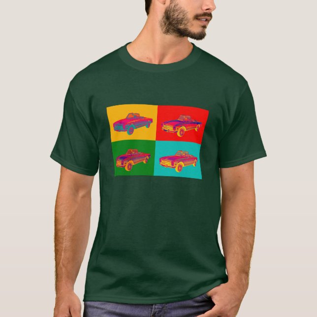 T-shirts Pop art do Convertible do SL do Benz 280 de (Frente)