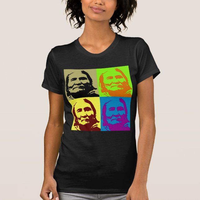T-shirts Pop Art Freedom Fighter Geronimo (Frente)