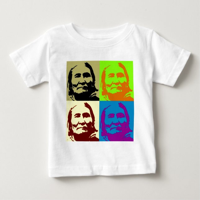 T-shirts Pop Art Freedom Fighter Geronimo (Frente)