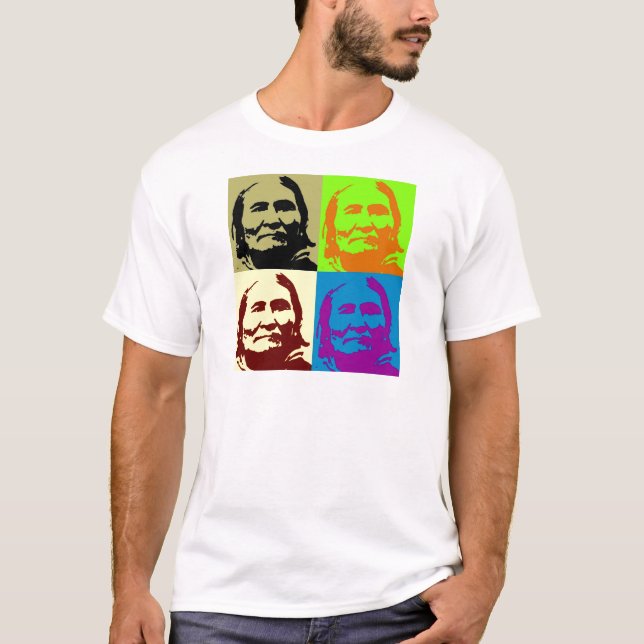 T-shirts Pop Art Freedom Fighter Geronimo (Frente)