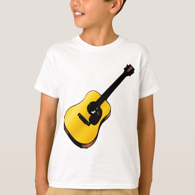 T-shirts Pop Art Guitar (Frente)