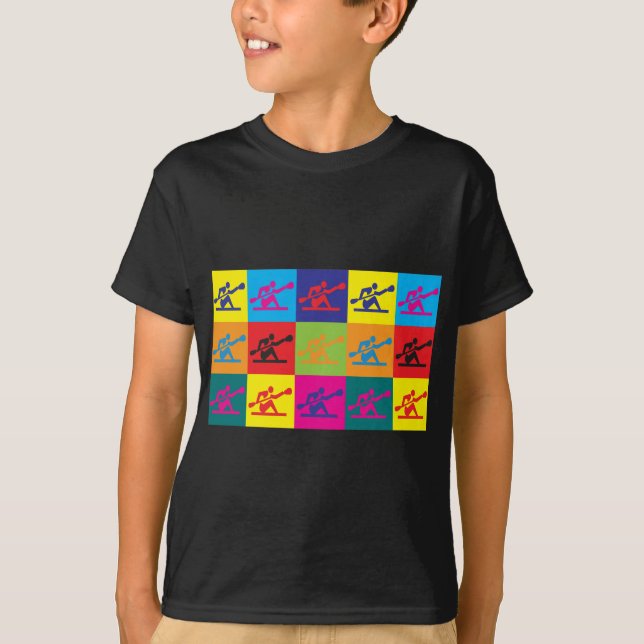 T-shirts Pop art Kayaking (Frente)