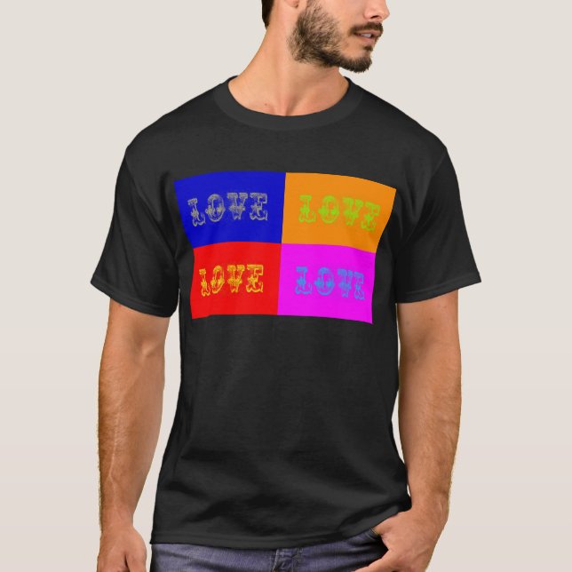 T-shirts Pop Art Love (Frente)