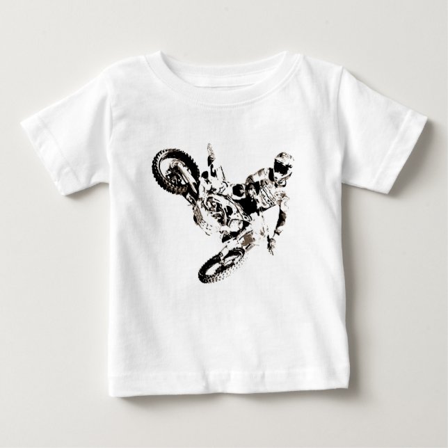 T-shirts Pop Art Motocross Motorcyesporte (Frente)