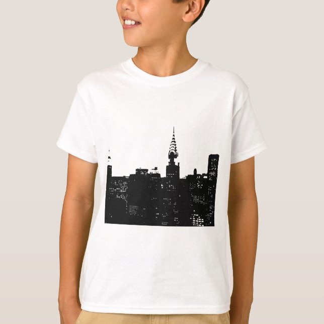 T-shirts Pop Art New York Silhouette (Frente)