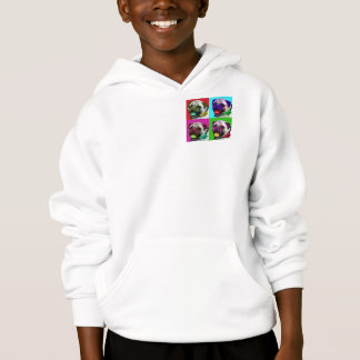 T-shirts Pop Art Pug Kids Zip Hoodie