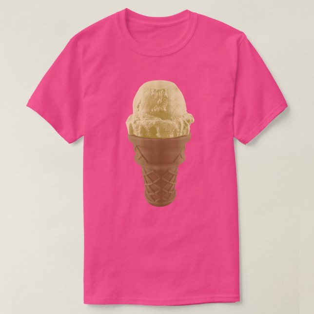 T-shirts Pop Art Vanilla Sorvete Cone (Frente do Design)