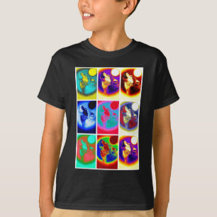 T-shirts Pop Art Wolf