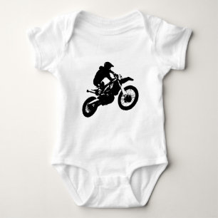 T-shirts Pop de Arte Branca Negra Motocross Motorcyesporte