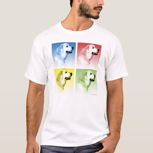 T-shirts Pop de Pirenéus excelente (Frente)