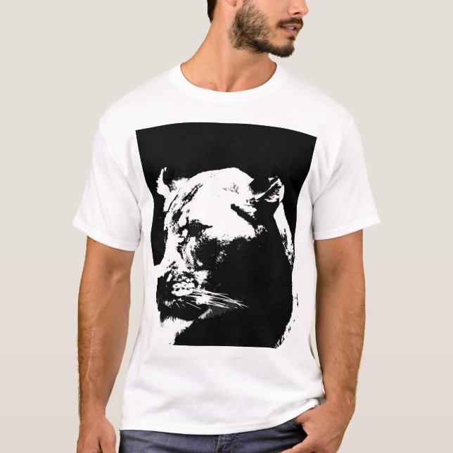 T-shirts Pop preto e branco (Frente)