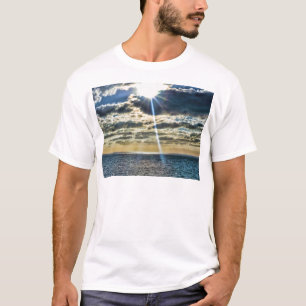T-shirts Por do sol 2014 da praia de Maui Havaí