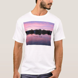 T-shirts Por do sol chave de Florida do cedro