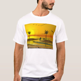 T-shirts Por do sol da costa do paraíso