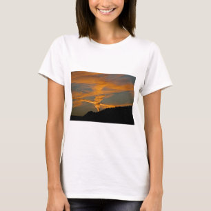 T-shirts Por do sol de Chemtrail
