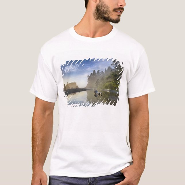 T-shirts Pôr do sol na Praia Ruby, Parque Nacional Olímpico (Frente)