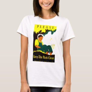 T-shirts Por favor, mantenha o parque limpo
